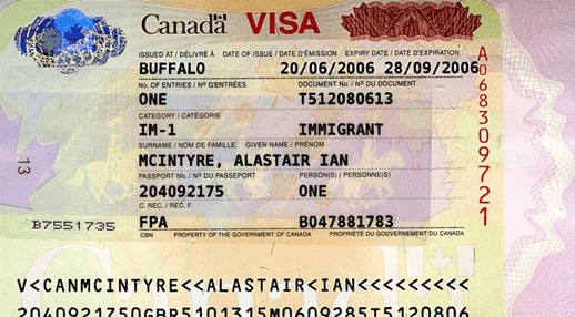 نموذج شكل تأشيرة كندا (1)
