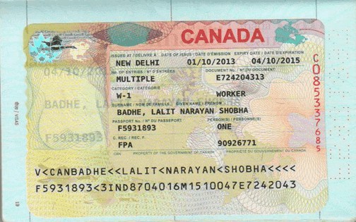 نموذج شكل تأشيرة كندا (2)