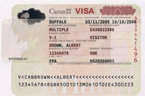 نموذج شكل تأشيرة كندا (3)