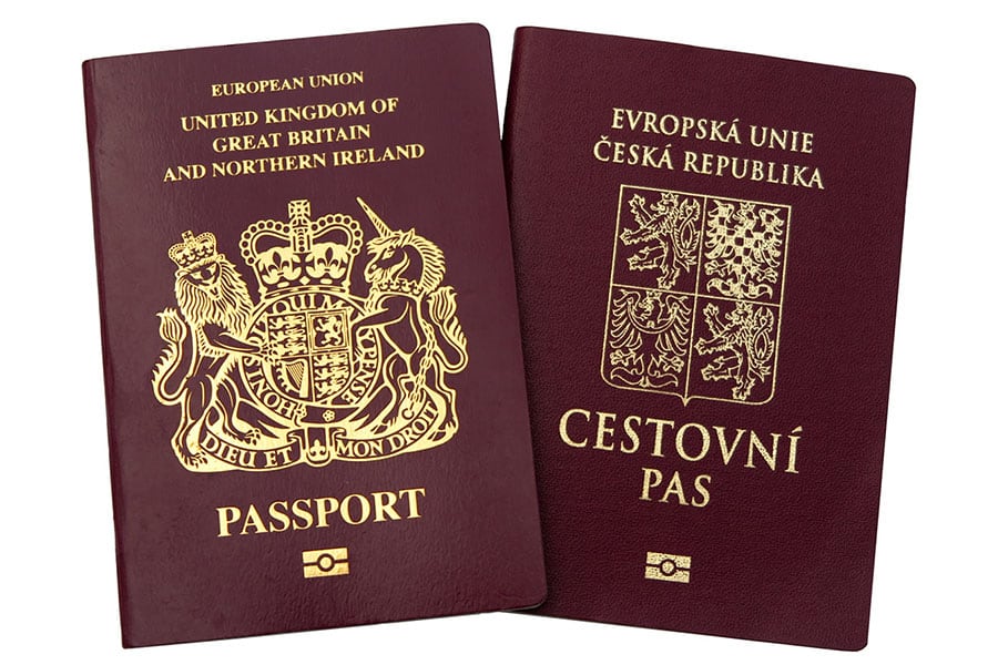 Czech passport - جواز سفر التشيك