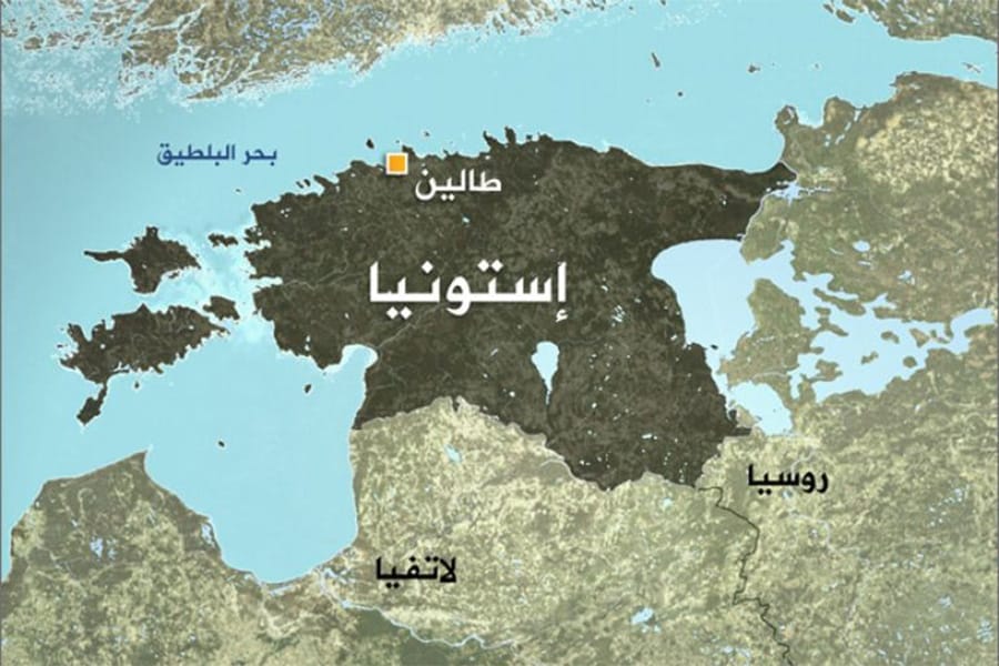 خريطة إستونيا