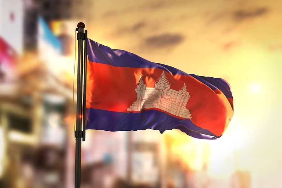 علم كمبوديا - الهجرة إلى كمبوديا