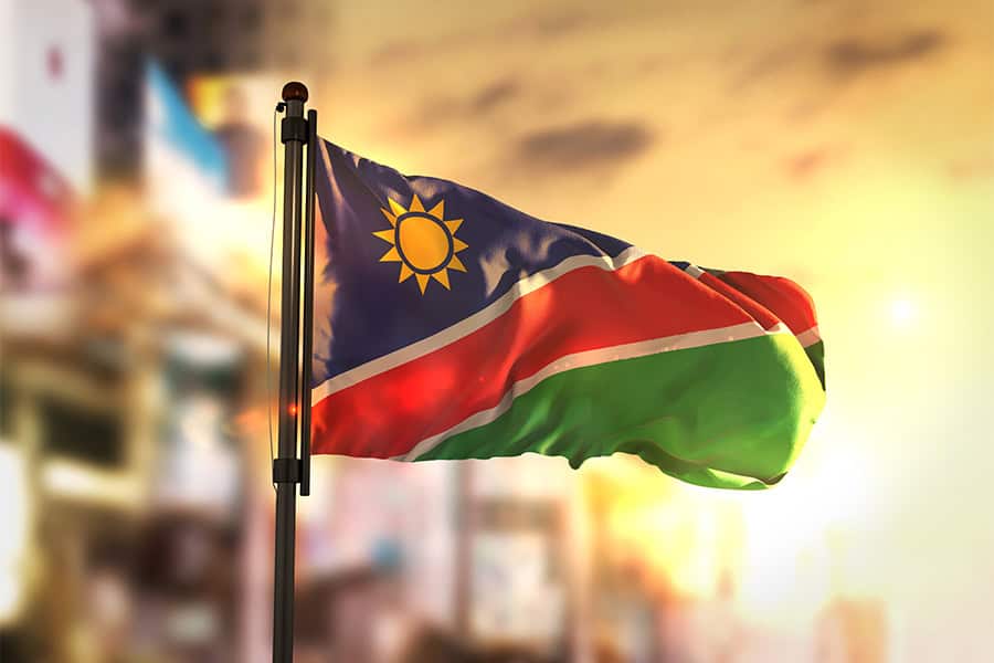 علم ناميبيا - الهجرة إلى ناميبيا