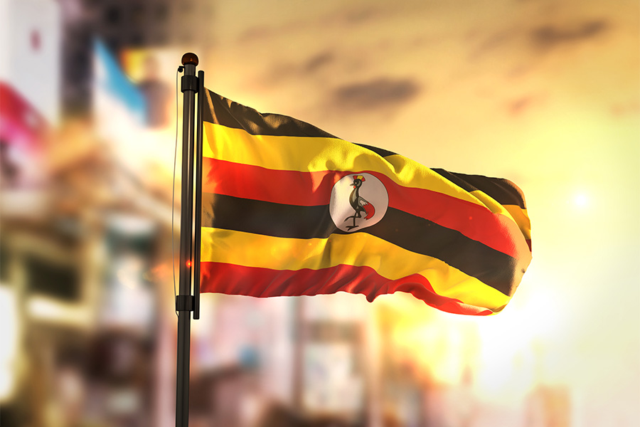 علم أوغندا - الهجرة إلى أوغندا