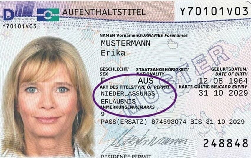 تصريح الإقامة الدائمة للاجئين في ألمانيا - شكل الإقامة الدائمة في ألمانيا