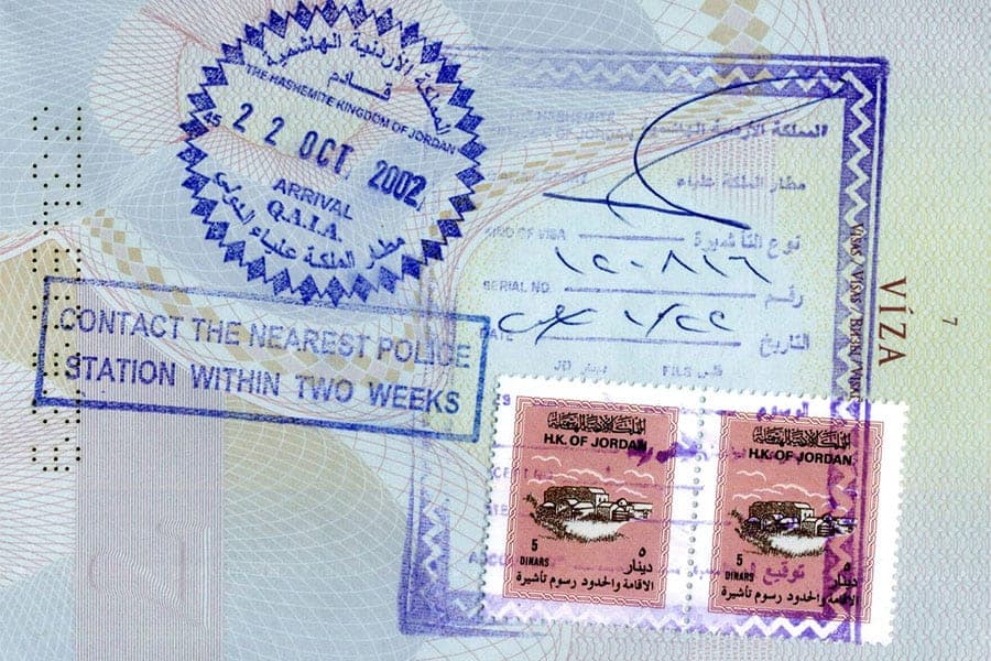 تأشيرة الأردن خمسة سنوات بدخول متعدد