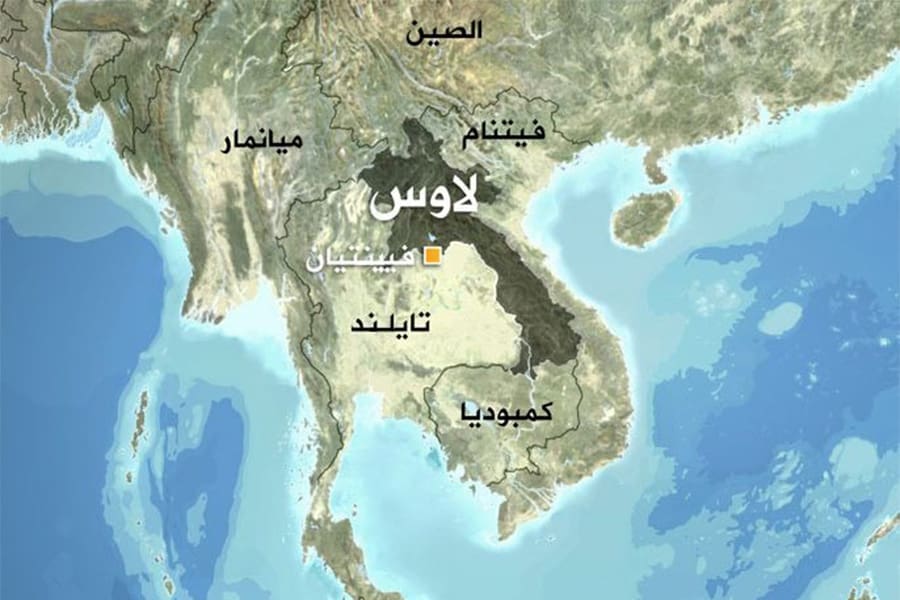 خريطة لاوس