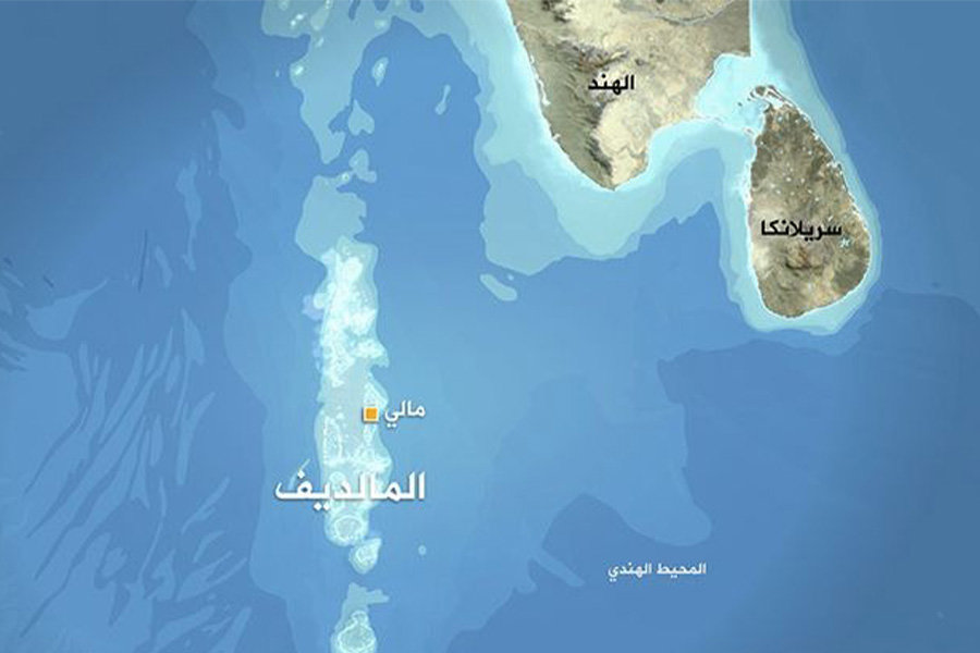 خريطة المالديف