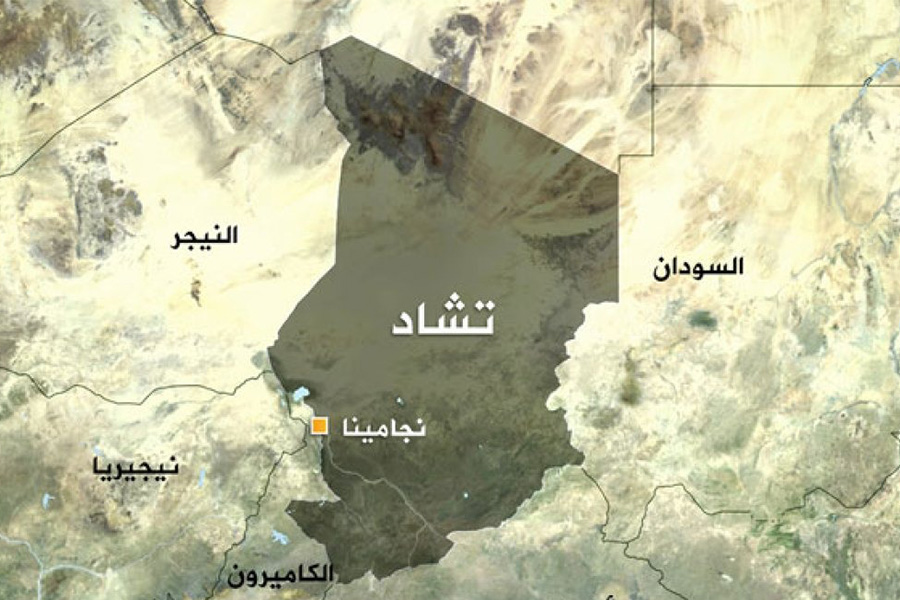 خريطة تشاد