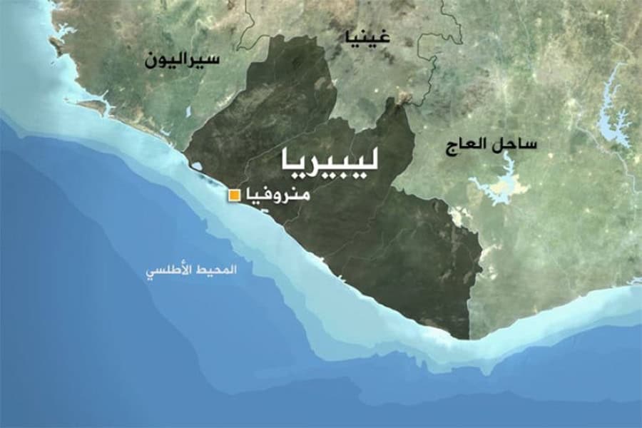 خريطة ليبيريا