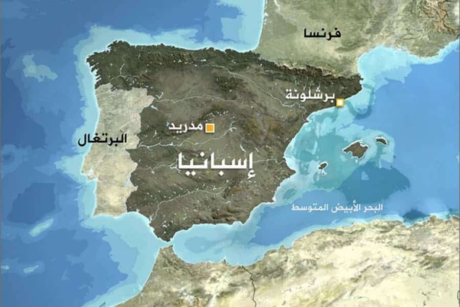 خريطة إسبانيا