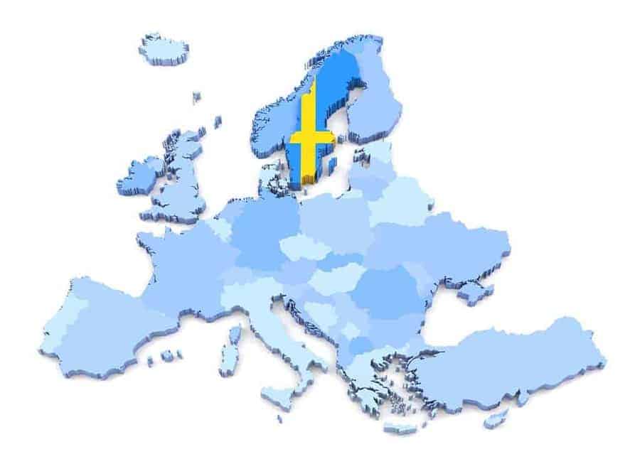 السويد في العالم - خريطة السويد